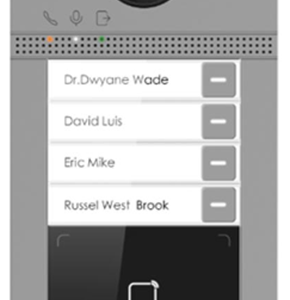 Frente de calle videoportero 4 departamente / TCP/IP, camara 2Mp.