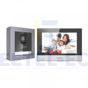 Kit video portero IP / Frente de calle + Pantalla 7" + Switch PoE 4ch.