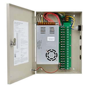 Fuente de poder 18 entradas, 110VAC/ 12 VDC 20 Amp