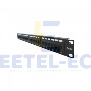 Patch panel 24 puertos Cat. 5e