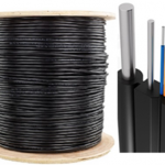 Cable fibra optica Drop plano 2 hilos Tambor de 2 Km.