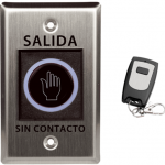 Boton de salida NO TOUCH con control remoto.