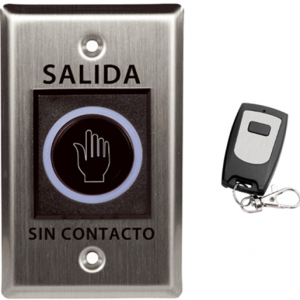 Boton de salida NO TOUCH con control remoto.